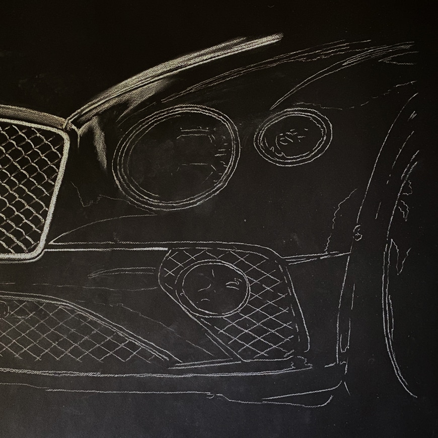 Proceso de creación del cuadro de un Bentley Continental GT